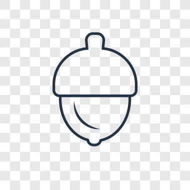 modaya uygun bir tasarım tarzı meşe palamudu simgesi. saydam arka plan üzerinde izole meşe palamudu simgesi. meşe palamudu vektör simgesi basit ve modern düz simgesi web sitesi, mobil, logo, app, UI. meşe palamudu simge vektör çizim, Eps10.