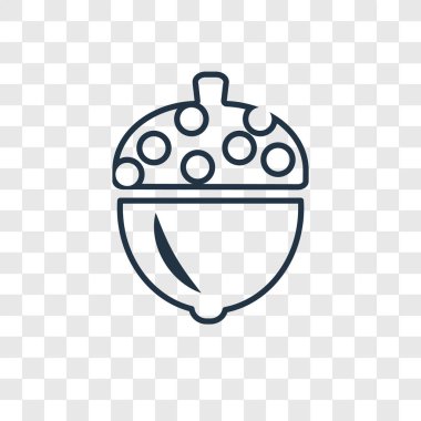 modaya uygun bir tasarım tarzı meşe palamudu simgesi. saydam arka plan üzerinde izole meşe palamudu simgesi. meşe palamudu vektör simgesi basit ve modern düz simgesi web sitesi, mobil, logo, app, UI. meşe palamudu simge vektör çizim, Eps10.