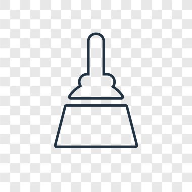 modaya uygun bir tasarım tarzı süpürge simgesi. süpürge simgesi üzerinde şeffaf arka plan izole. süpürge vektör simgesi basit ve modern düz simgesi web sitesi, mobil, logo, app, UI. süpürge simge vektör çizim, Eps10.