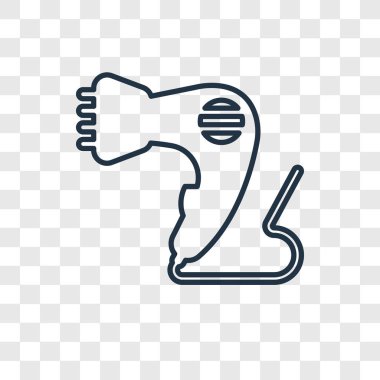 saç kurutma makinesi simgesini modaya uygun bir tasarım tarzı. saç kurutma makinesi simgesini şeffaf arka plan üzerinde izole. saç kurutma makinesi vektör simgesi basit ve modern düz simgesi web sitesi, mobil, logo, app, UI. saç kurutma makinesi simge vektör çizim, Eps10.