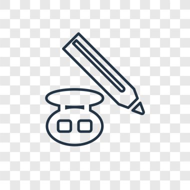 modaya uygun bir tasarım tarzı kurşun kalem simgesini. saydam arka plan üzerinde izole kalem simgesini. kalem vektör simgesi basit ve modern düz simgesi web sitesi, mobil, logo, app, UI. kalem simge vektör çizim, Eps10.