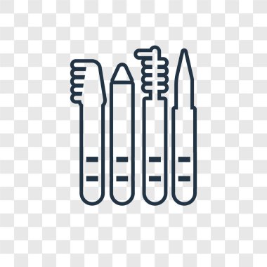 modaya uygun bir tasarım tarzı kalem simgesini. saydam arka plan üzerinde izole kalem simgesini. kalem simgesi basit vektör ve modern düz UI uygulaması, web sitesi, mobil, logo, sembol. kalem simge vektör çizim, Eps10.