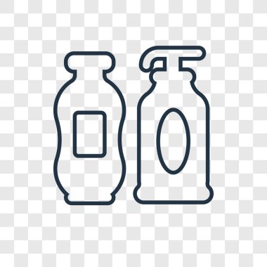 modaya uygun bir tasarım tarzı şampuan simgesi. saydam arka plan üzerinde izole şampuan simgesi. şampuan vektör simgesi basit ve modern düz simgesi web sitesi, mobil, logo, app, UI. şampuan simge vektör çizim, Eps10.