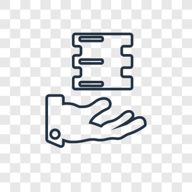 kullanılabilir simge modaya uygun bir tasarım tarzı. kullanılabilir simge üzerinde şeffaf arka plan izole. mevcut vektör simgesi basit ve modern düz simgesi web sitesi, mobil, logo, app, UI. kullanılabilir simge vektör çizim, Eps10.