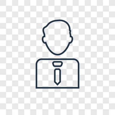 modaya uygun bir tasarım tarzı işadamı simgesi. saydam arka plan üzerinde izole iş adamı simgesi. işadamı vektör simgesi basit ve modern düz simgesi web sitesi, mobil, logo, app, UI. işadamı simge vektör çizim, Eps10.