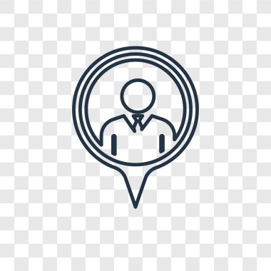 modaya uygun bir tasarım tarzı takipçisi simgesi. saydam arka plan üzerinde izole takipçisi simgesi. takipçisi vektör simgesi basit ve modern düz simgesi web sitesi, mobil, logo, app, UI. takipçisi simge vektör çizim, Eps10.