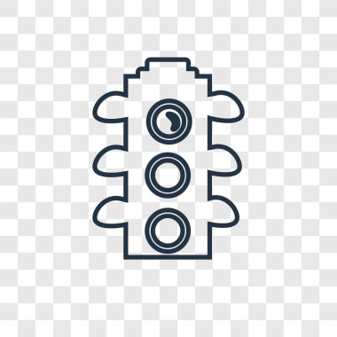 trafik ışığı simgesi modaya uygun bir tasarım tarzı. trafik ışığı simgesi üzerinde şeffaf arka plan izole. trafik ışığı vektör simgesi basit ve modern düz simgesi web sitesi, mobil, logo, app, UI. trafik ışığı simgesi vektör çizim, Eps10.