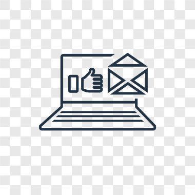 Mesaj simgesi modaya uygun bir tasarım tarzı. Mesaj simgesi üzerinde şeffaf arka plan izole. vektör simgesi basit ve modern düz simgesi web sitesi, mobil, logo, app, posta kullanıcı arabirimi. yazı simge vektör çizim, Eps10.