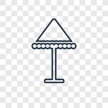 Güneş şemsiyesi simgesi modaya uygun bir tasarım tarzı. Güneş şemsiyesi simgesi üzerinde şeffaf arka plan izole. Güneş şemsiyesi vektör simgesi basit ve modern düz simgesi web sitesi, mobil, logo, app, UI. Güneş şemsiyesi simge vektör çizim, Eps10.