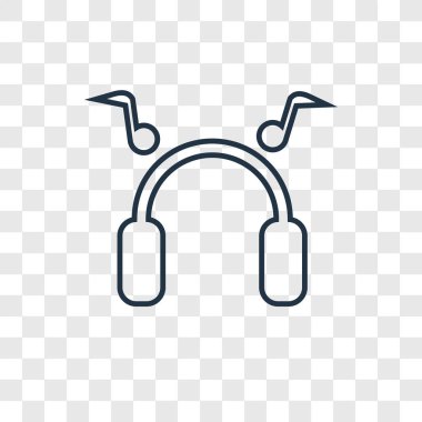 modaya uygun bir tasarım tarzı müzik simgesi. saydam arka plan üzerinde izole müzik simgesi. müzik vektör simgesi basit ve modern düz simgesi web sitesi, mobil, logo, app, UI. müzik simge vektör çizim, Eps10.