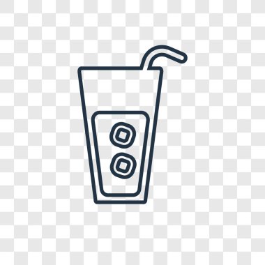 kokteyl simgesi modaya uygun bir tasarım tarzı. saydam arka plan üzerinde izole kokteyl simgesi. kokteyl vektör simgesi basit ve modern düz simgesi web sitesi, mobil, logo, app, UI. kokteyl simge vektör çizim, Eps10.