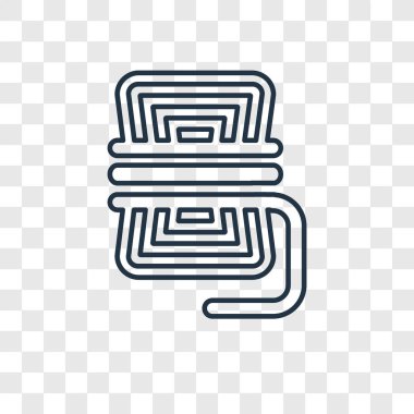 modaya uygun bir tasarım tarzı ip simgesi. saydam arka plan üzerinde izole ip simgesi. ip vektör simgesi basit ve modern düz simgesi web sitesi, mobil, logo, app, UI. ip simge vektör çizim, Eps10.