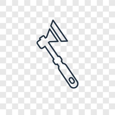 modaya uygun bir tasarım tarzı balta simgesi. saydam arka plan üzerinde izole balta simgesi. balta vektör simgesi basit ve modern düz simgesi web sitesi, mobil, logo, app, UI. balta simge vektör çizim, Eps10.