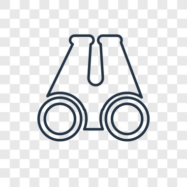 modaya uygun bir tasarım tarzı dürbün simgesi. Dürbün simgesini şeffaf arka plan üzerinde izole. Dürbün vektör simgesi basit ve modern düz simgesi web sitesi, mobil, logo, app, UI. Dürbün simge vektör çizim, Eps10.