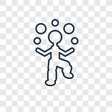 hokkabaz adam simgesi modaya uygun bir tasarım tarzı. hokkabaz adam simgesi üzerinde şeffaf arka plan izole. hokkabaz adam vektör simgesi basit ve modern düz simgesi web sitesi, mobil, logo, app, UI. hokkabaz adam simge vektör çizim, Eps10.