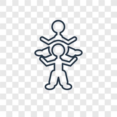 sirk dublör simgesi modaya uygun bir tasarım tarzı. sirk dublör simgesi üzerinde şeffaf arka plan izole. sirk dublör vektör simgesi basit ve modern düz simgesi web sitesi, mobil, logo, app, UI. sirk dublör simge vektör çizim, Eps10.