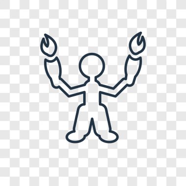 Acrobat adam simgesine modaya uygun bir tasarım tarzı. acrobat adam simgesi üzerinde şeffaf arka plan izole. Acrobat adam vektör simgesi basit ve modern düz simgesi web sitesi, mobil, logo, app, UI. Acrobat adam simge vektör çizim, Eps10.