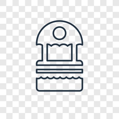 modaya uygun bir tasarım tarzı bilet çadır simgesi. Bilet çadır simgesi üzerinde şeffaf arka plan izole. Bilet çadır vektör simgesi basit ve modern düz simgesi web sitesi, mobil, logo, app, UI. Bilet çadır simge vektör çizim, Eps10.