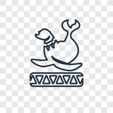 sirk simgesi modaya uygun bir tasarım tarzı kapatın. sirk mühür simgesi üzerinde şeffaf arka plan izole. sirk mühür vektör simgesi basit ve modern düz UI uygulaması, web sitesi, mobil, logo, sembol. sirk mühür simge vektör çizim, Eps10.