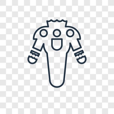 Palyaço Kostüm simgesi modaya uygun bir tasarım tarzı. Palyaço Kostüm simgesi üzerinde şeffaf arka plan izole. Palyaço Kostüm vektör simgesi basit ve modern düz simgesi web sitesi, mobil, logo, app, UI. Palyaço Kostüm simge vektör çizim, Eps10.