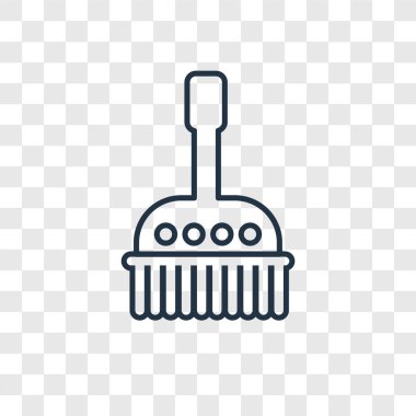 fırça simgesini modaya uygun bir tasarım tarzı cleanin. fırça simgesini şeffaf arka plan üzerinde izole cleanin. Cleanin vektör simgesi basit fırça ve modern düz UI uygulaması, web sitesi, mobil, logo, sembol. simge vektör çizim, Eps10 cleanin fırça.