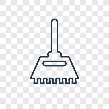 Silme çalmak için kat kavramı vektör lineer simgesini şeffaf arka plan, silme çalmak için kat kavramı saydamlık kavramı anahat tarzı üzerinde izole