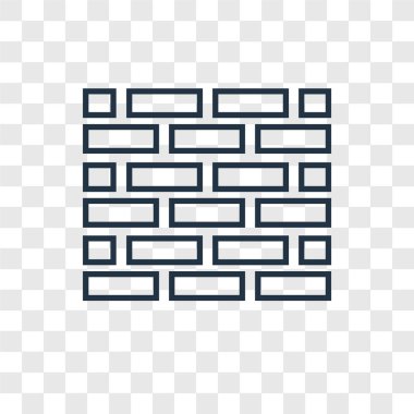 tuğla duvar simgesi modaya uygun bir tasarım tarzı. tuğla duvar simgesi üzerinde şeffaf arka plan izole. tuğla duvar vektör simgesi basit ve modern düz simgesi web sitesi, mobil, logo, app, UI. tuğla duvar simge vektör çizim, Eps10.
