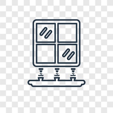modaya uygun bir tasarım tarzı pencere simgesi. saydam arka plan üzerinde izole pencere simgesi. pencere vektör simgesi basit ve modern düz simgesi web sitesi, mobil, logo, app, UI. pencere simge vektör çizim, Eps10.