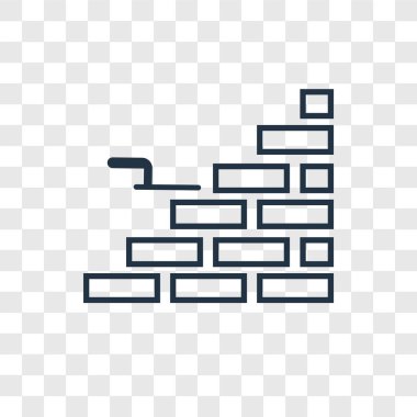 tuğla duvar simgesi modaya uygun bir tasarım tarzı. tuğla duvar simgesi üzerinde şeffaf arka plan izole. tuğla duvar vektör simgesi basit ve modern düz simgesi web sitesi, mobil, logo, app, UI. tuğla duvar simge vektör çizim, Eps10.