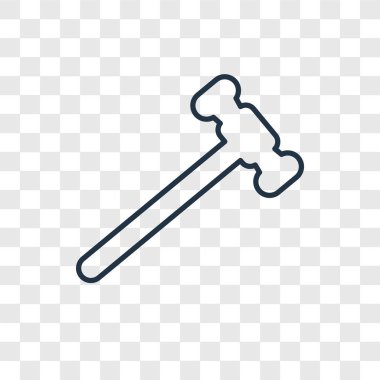 modaya uygun bir tasarım tarzı çekiç simgesi. saydam arka plan üzerinde izole simgesi çekiç. çekiç vektör simgesi basit ve modern düz simgesi web sitesi, mobil, logo, app, UI. çekiç simge vektör çizim, Eps10.