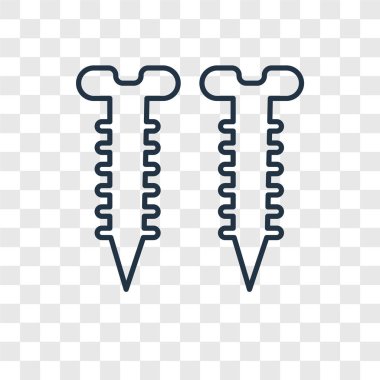 modaya uygun bir tasarım tarzı vida simgesi. saydam arka plan üzerinde izole simgesi canı cehenneme. vida vektör simgesi basit ve modern düz simgesi web sitesi, mobil, logo, app, UI. simge vektör çizim, Eps10 canı cehenneme.