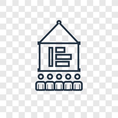 modaya uygun bir tasarım tarzı izleyici simgesi. saydam arka plan üzerinde izole izleyici simgesi. Seyirci vektör simgesi basit ve modern düz simgesi web sitesi, mobil, logo, app, UI. seyirci simge vektör çizim, Eps10.