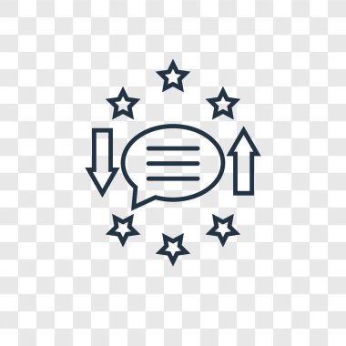 modaya uygun bir tasarım tarzı geri bildirim simgesi. geri bildirim simgesi üzerinde şeffaf arka plan izole. geribildirim vektör simgesi basit ve modern düz simgesi web sitesi, mobil, logo, app, UI. geribildirim simge vektör çizim, Eps10.