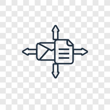 posta simgesini modaya uygun bir tasarım tarzı. posta simgesini şeffaf arka plan üzerinde izole. vektör simgesi basit ve modern düz simgesi web sitesi, mobil, logo, app, posta kullanıcı arabirimi. posta simgesini vektör çizim, Eps10.