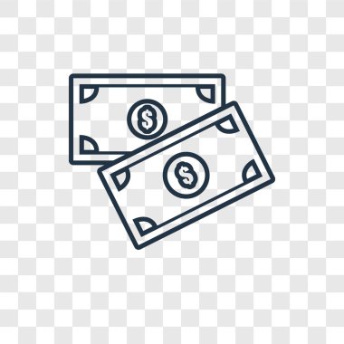 para simgesi modaya uygun bir tasarım tarzı. para simgesi üzerinde şeffaf arka plan izole. para vektör simgesi basit ve modern düz simgesi web sitesi, mobil, logo, app, UI. para simge vektör çizim, Eps10.