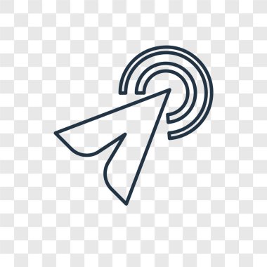 modaya uygun bir tasarım stili simgesini tıklatın. saydam arka plan üzerinde izole simgesini tıklatın. vektör simgesi basit ve modern düz web sitesi, mobil, logo, app, için Simge'yi UI. simge vektör çizim, Eps10'ı tıklatın.