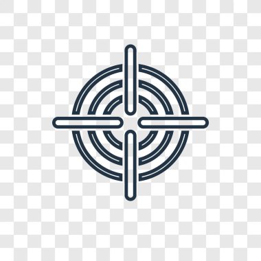 hedef simgesini modaya uygun bir tasarım tarzı. hedef simgesini şeffaf arka plan üzerinde izole. hedef vektör simgesi basit ve modern düz simgesi web sitesi, mobil, logo, app, UI. hedef simge vektör çizim, Eps10.