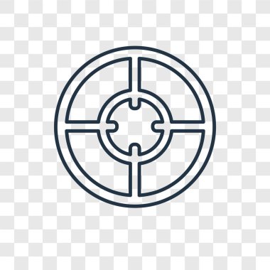 hedef simgesini modaya uygun bir tasarım tarzı. hedef simgesini şeffaf arka plan üzerinde izole. hedef vektör simgesi basit ve modern düz simgesi web sitesi, mobil, logo, app, UI. hedef simge vektör çizim, Eps10.