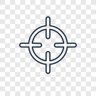 hedef simgesini modaya uygun bir tasarım tarzı. hedef simgesini şeffaf arka plan üzerinde izole. hedef vektör simgesi basit ve modern düz simgesi web sitesi, mobil, logo, app, UI. hedef simge vektör çizim, Eps10.