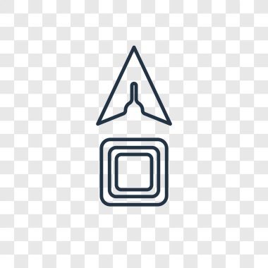 simgesini modaya uygun bir tasarım tarzında taşıyın. saydam arka plan üzerinde izole simgesini taşıyın. vektör simgesi basit hareket ve modern düz UI uygulaması, web sitesi, mobil, logo, sembol. simge vektör çizim, Eps10 hareket.