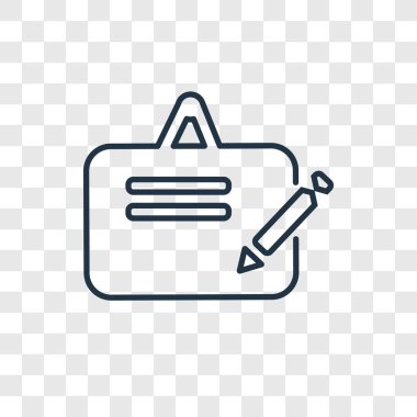 modaya uygun bir tasarım tarzı Panosu simgesi. saydam arka plan üzerinde izole Panosu simgesi. Pano vektör simgesi basit ve modern düz simgesi web sitesi, mobil, logo, app, UI. Pano simge vektör çizim, Eps10.