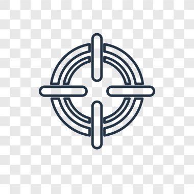 hedef simgesini modaya uygun bir tasarım tarzı. hedef simgesini şeffaf arka plan üzerinde izole. hedef vektör simgesi basit ve modern düz simgesi web sitesi, mobil, logo, app, UI. hedef simge vektör çizim, Eps10.