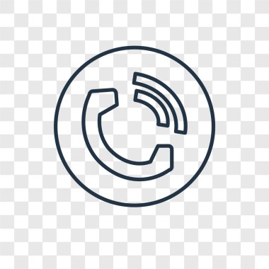 modaya uygun bir tasarım tarzı telefon simgesi. telefon simgesini şeffaf arka plan üzerinde izole. telefon vektör simgesi basit ve modern düz simgesi web sitesi, mobil, logo, app, UI. telefon simge vektör çizim, Eps10.