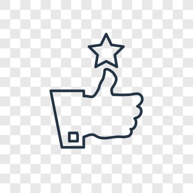 Kavram saydamlık kavramı anahat tarzı gibi şeffaf arka plan üzerinde izole kavramı vektör lineer simgesi gibi