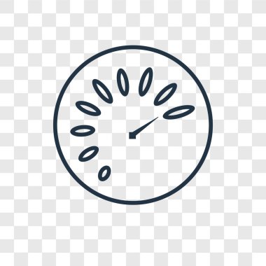 hız göstergesi simgesi modaya uygun bir tasarım tarzı. hız göstergesi simgesi üzerinde şeffaf arka plan izole. hız göstergesi vektör simgesi basit ve modern düz simgesi web sitesi, mobil, logo, app, UI. hız göstergesi simge vektör çizim, Eps10.