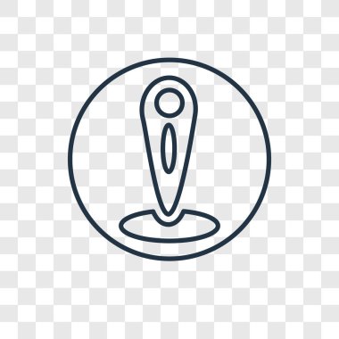 modaya uygun bir tasarım tarzı yer tutucu simgesi. yer tutucu simgesi üzerinde şeffaf arka plan izole. yer tutucu vektör simgesi basit ve modern düz simgesi web sitesi, mobil, logo, app, UI. yer tutucu simge vektör çizim, Eps10.