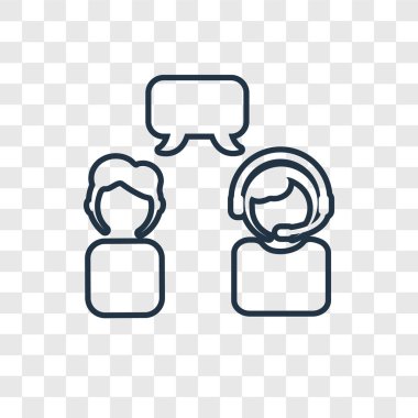 Müşteri Servisi simgesini modaya uygun bir tasarım tarzı. Müşteri Servisi simgesini şeffaf arka plan üzerinde izole. müşteri hizmet vektör simgesi basit ve modern düz simgesi web sitesi, mobil, logo, app, UI. müşteri hizmeti simge vektör çizim, Eps10.