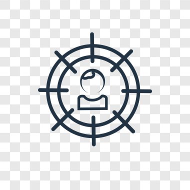 hedef simgesini modaya uygun bir tasarım tarzı. hedef simgesini şeffaf arka plan üzerinde izole. hedef vektör simgesi basit ve modern düz simgesi web sitesi, mobil, logo, app, UI. hedef simge vektör çizim, Eps10.