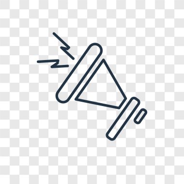 modaya uygun bir tasarım tarzı megafon simgesi. saydam arka plan üzerinde izole megafon simgesi. Megafon vektör simgesi basit ve modern düz simgesi web sitesi, mobil, logo, app, UI. megafon simge vektör çizim, Eps10.