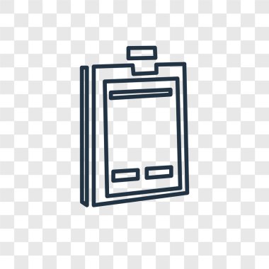 modaya uygun bir tasarım tarzı Panosu simgesi. saydam arka plan üzerinde izole Panosu simgesi. Pano vektör simgesi basit ve modern düz simgesi web sitesi, mobil, logo, app, UI. Pano simge vektör çizim, Eps10.